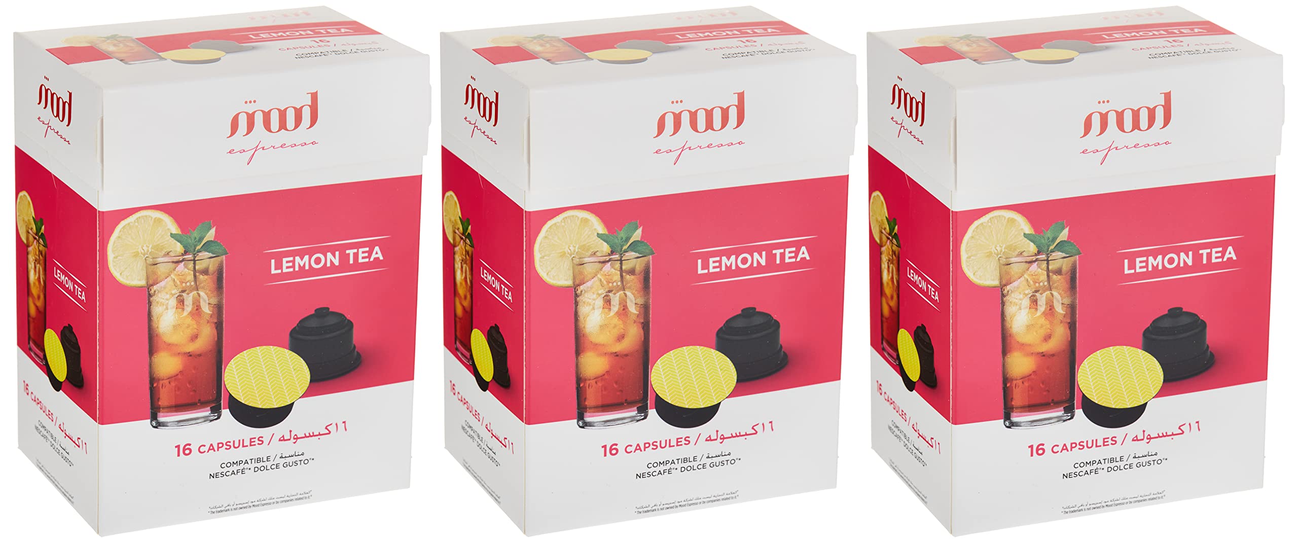 Mood Espresso - Lemon Tea Capsules Dolce Gusto Compatible 48 Capsules