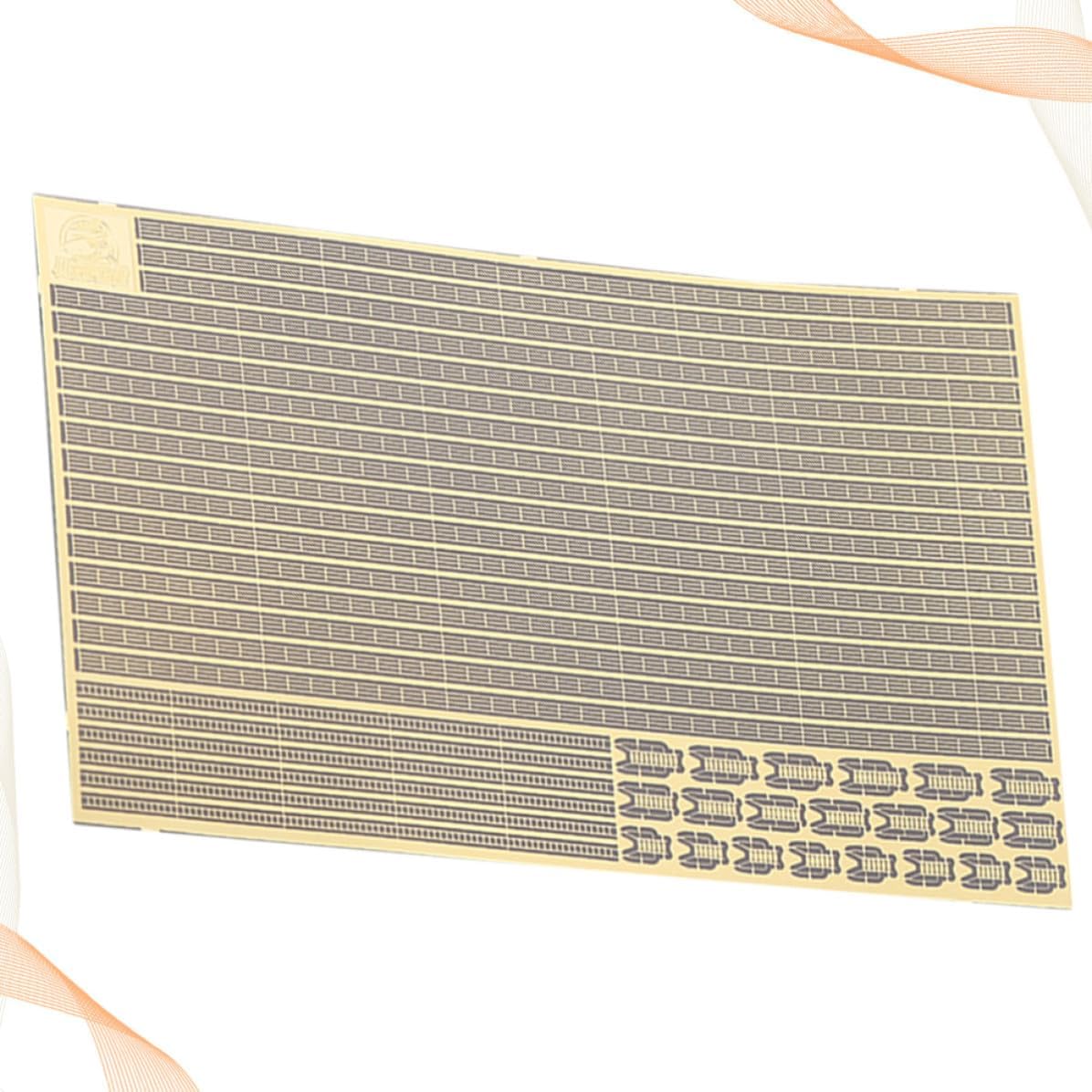 SOESFOUFU 700 Gold-Colored Warship Scale Metal Railing and Ladder Set, Strong and Flexible Etching Pieces for Model Kit Building and Sewing Accessories