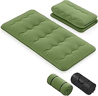 Vista 10 de KOMFOTT Colchón japonés de suelo, colchón futón enrollable de 4 pulgadas con funda lavable y bolsa de almacenamiento, colchón portátil