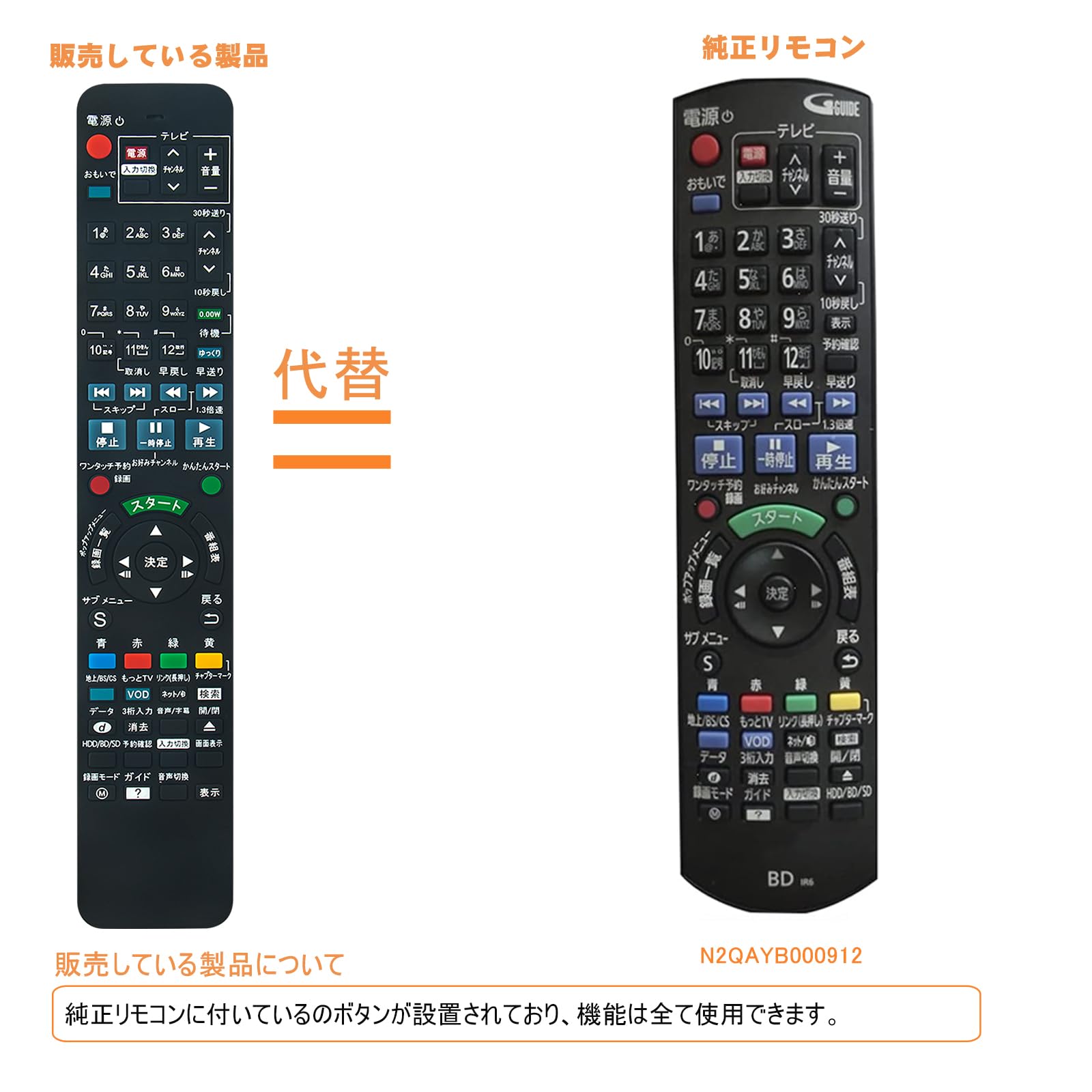 Amazon | PerFascin 代用リモコン replace for パナソニック リモコン