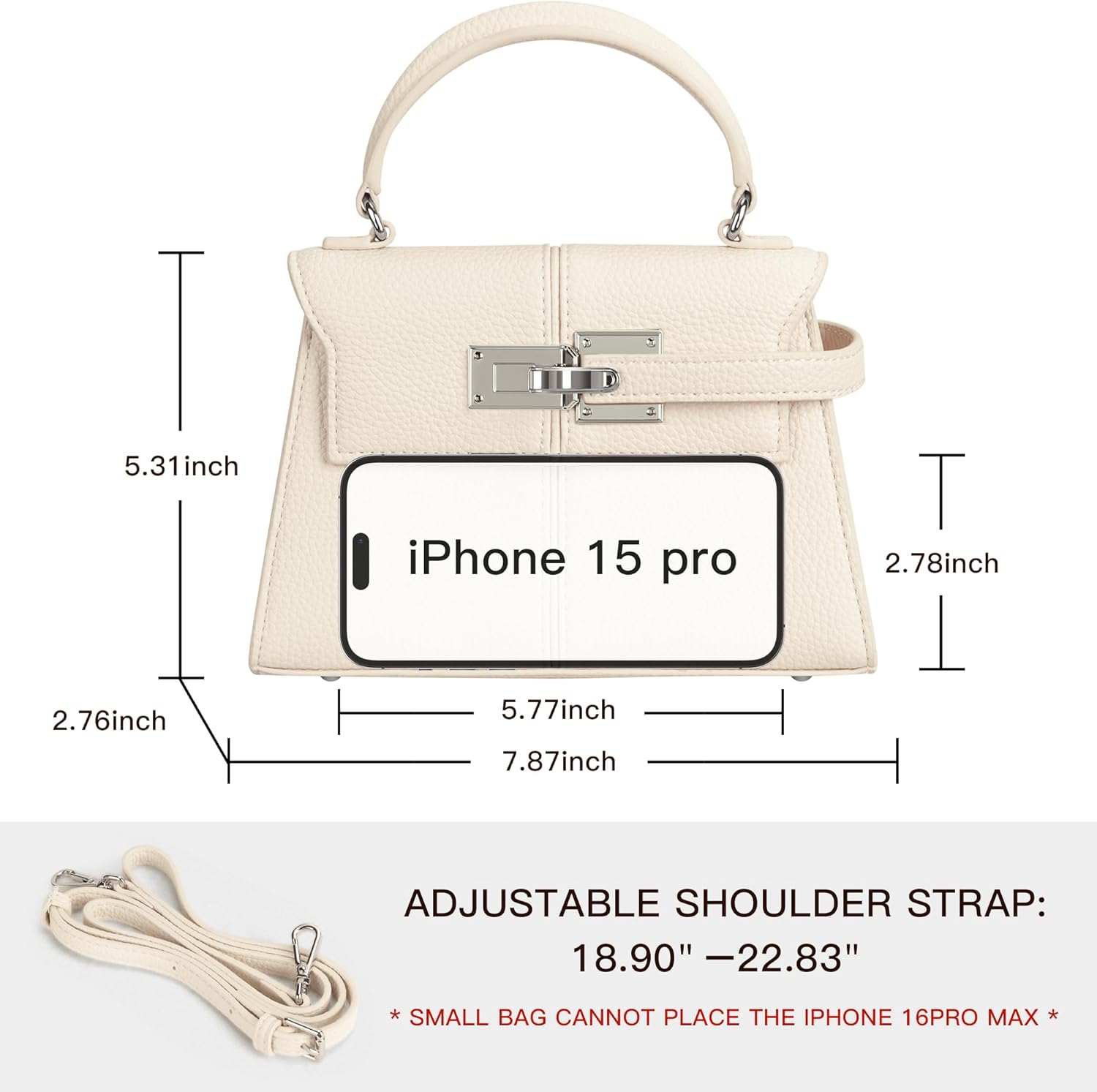 Women's Top-handle Handbags– Vegan Leather Vintage Top Handle Design with Adjustable Strap, Fashion Commuter Crossbody Bag - Image 4