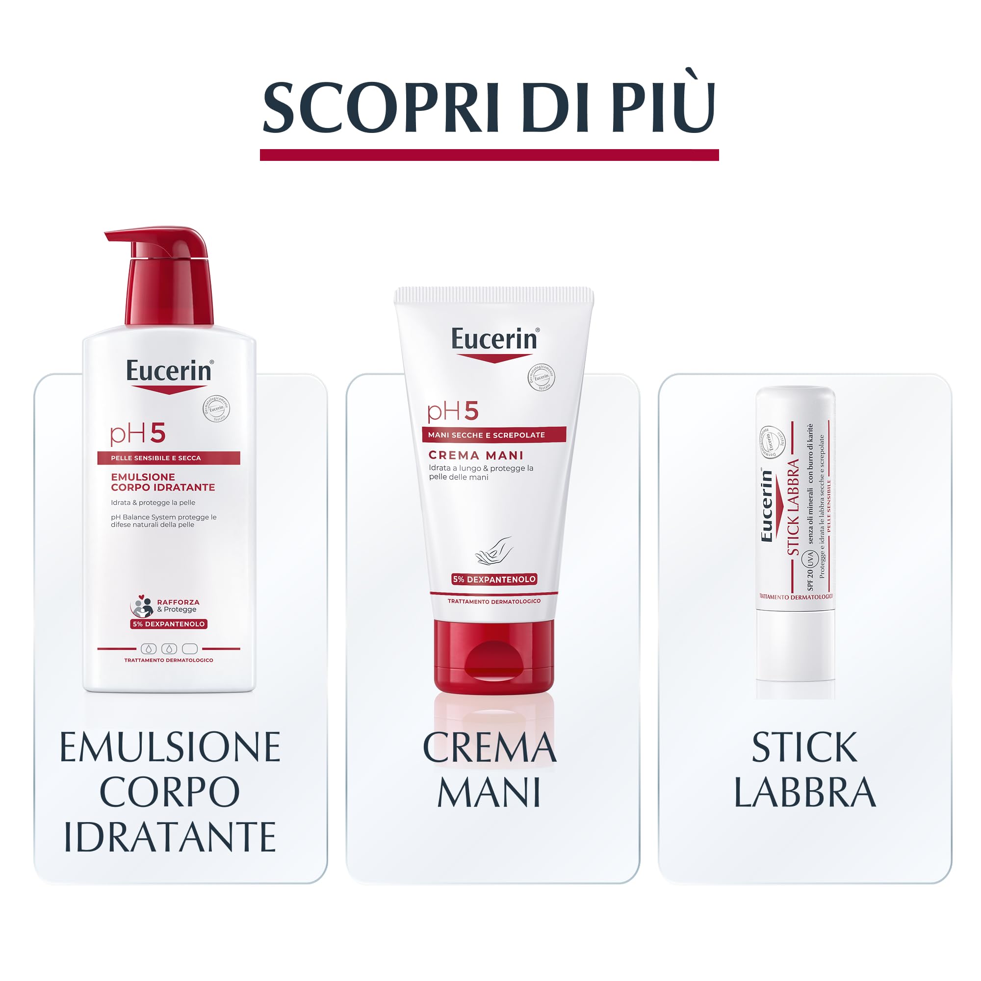 Eucerin pH5 Detergente Fluido 400 ml, Detergente viso e corpo delicato per uso quotidiano e lavaggi frequenti, Bagnoschiuma senza sapone per tutta la famiglia per pelle secca e sensibile