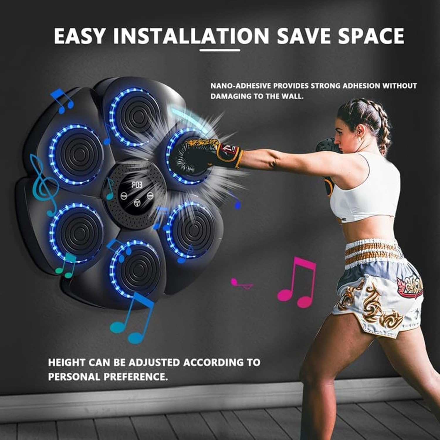 Music Boxing Machine Fitness Gioco Interactivo - Macchina Da Boxe Elettronica Con Bluetooth E LED Macchina Boxe Elettronica Migliori Music Boxing Machine Music Boxing Machine Fitness Gioco Interactivo - Macchina Da Boxe Elettronica Con Bluetooth E LED Macchina Boxe Elettronica Migliori Music Boxing Machine