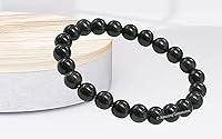 Vista 860 de Amazing Gemstone Pulsera de cristal para mujeres y hombres, pulsera de cristal curativo de protección, pulsera elástica con cuentas de piedras