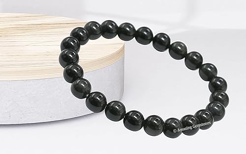 Miniatura 860 de Amazing Gemstone Pulsera de cristal para mujeres y hombres, pulsera de cristal curativo de protección, pulsera elástica con cuentas de piedras