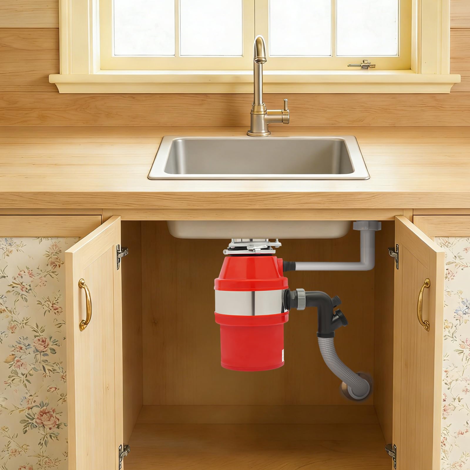 Prensa de basura, trituradora de residuos de cocina | Trituradora de residuos de 560 W para su uso en la cocina para su eliminación