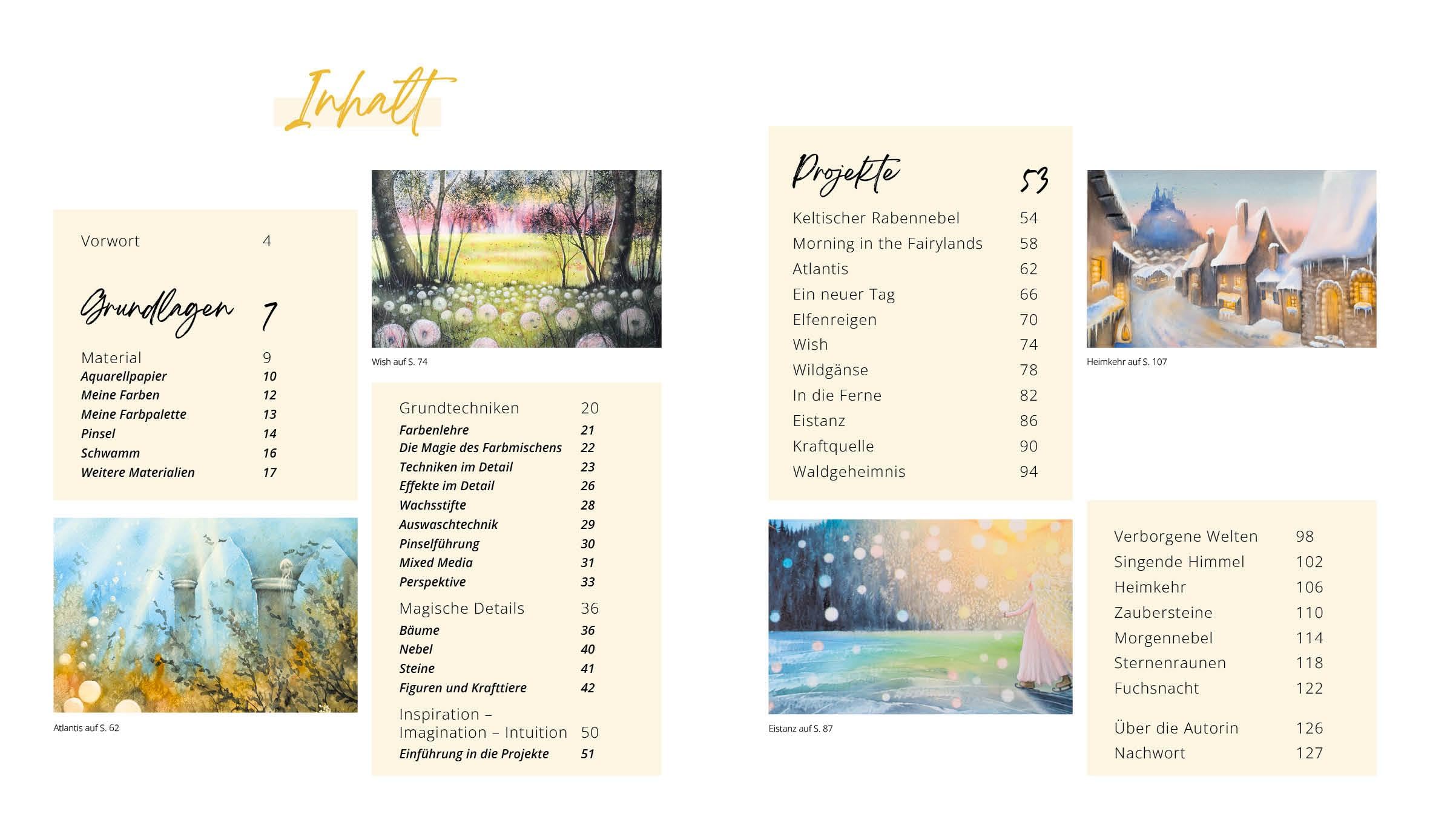 Magische Landschaften in Aquarell: Alle Grundlagen zu Material und Technik | Motive Step by Step nacharbeiten