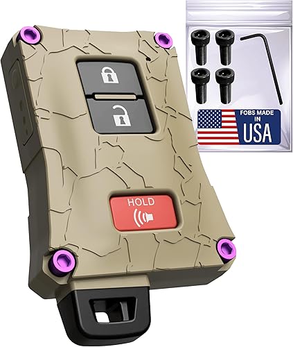 Vista 41 de Carcasa para llavero de automóvil, accesorio solo compatible con control remoto de vehículo sin llave, hecha en los Estados Unidos