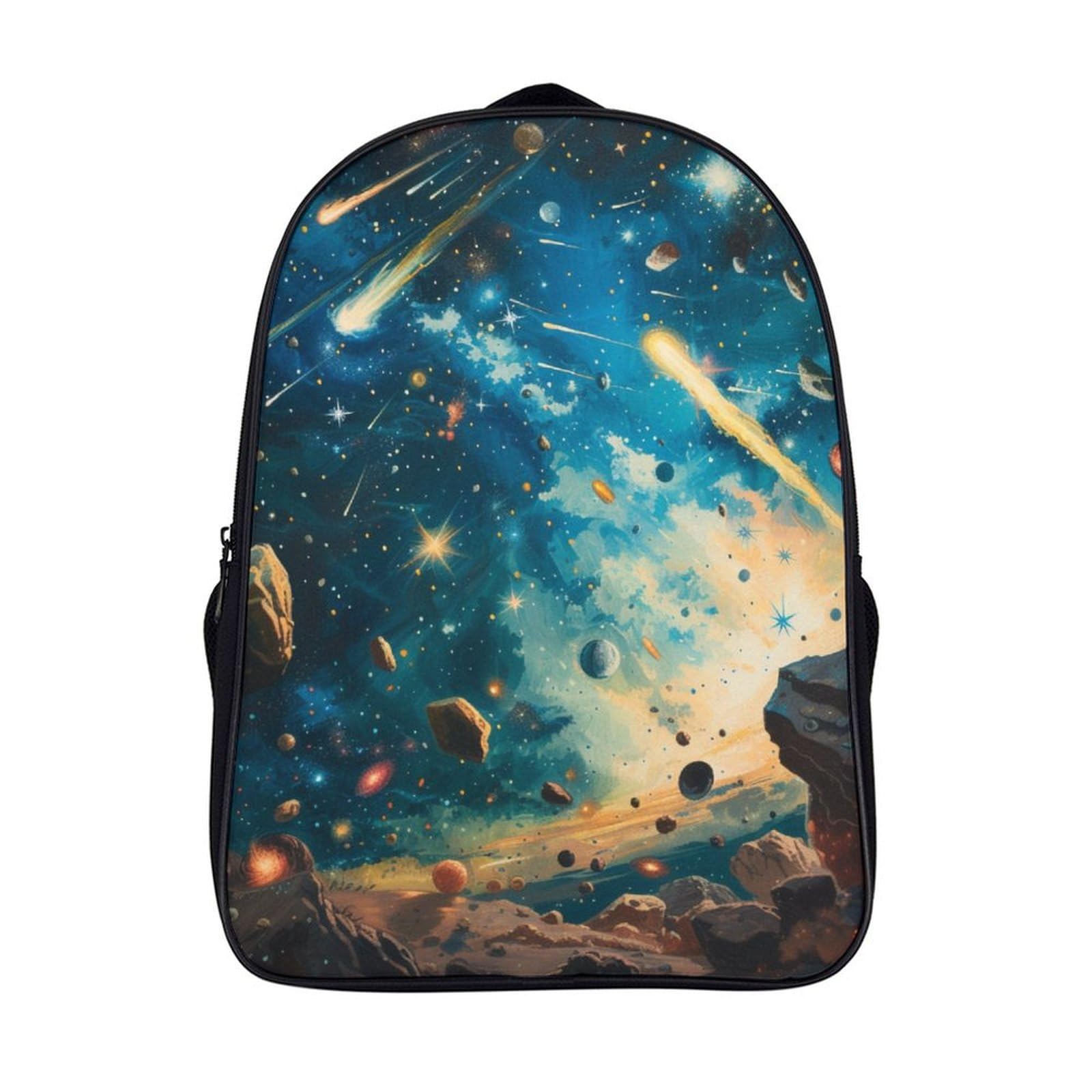 Mochilas escolares para niños con galaxia 3D y dibujo animado escolar 7