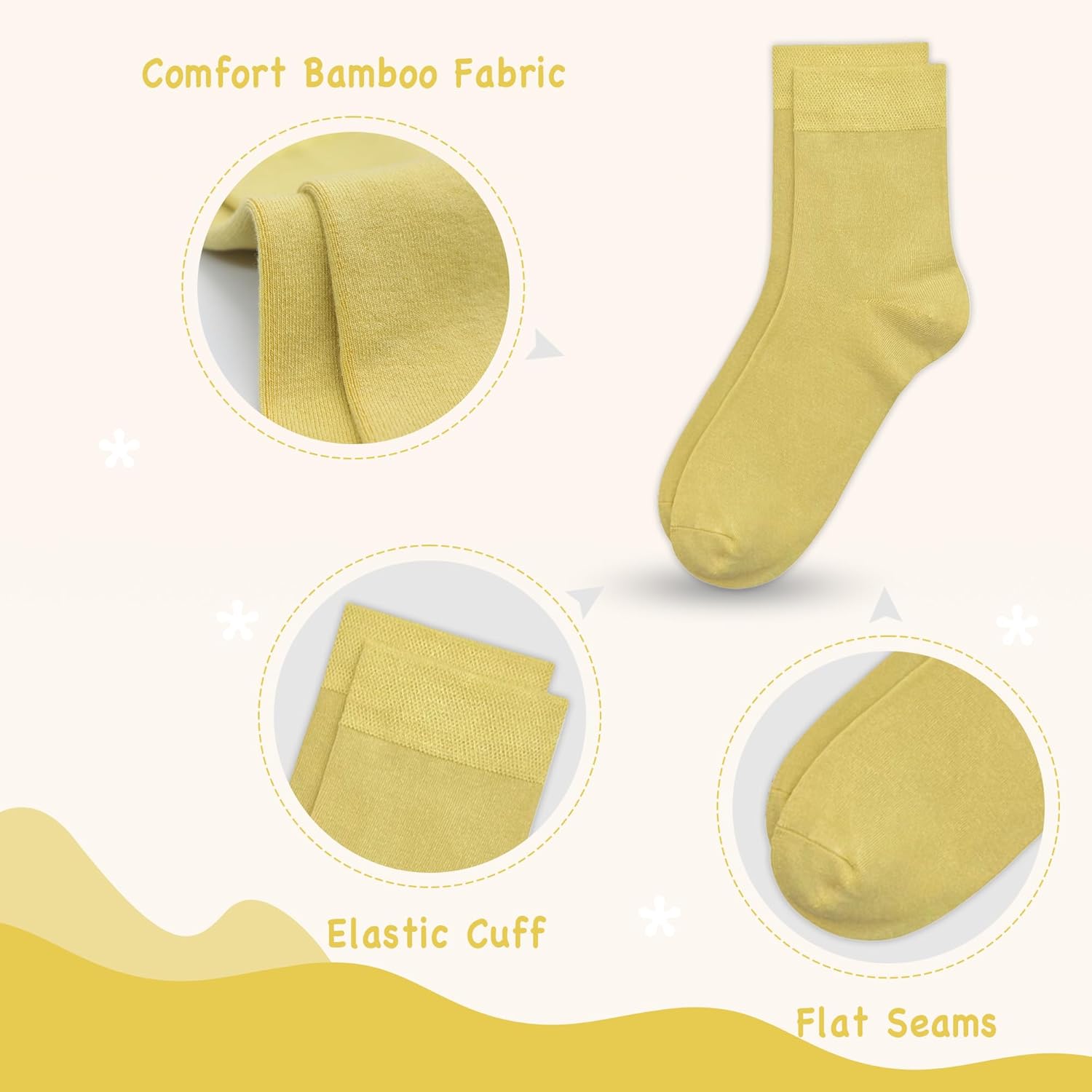 Combed Cotton Kids Crew Socks School Dress Quarter Uniform Stretchy Socks for Boys Girls - Image 4