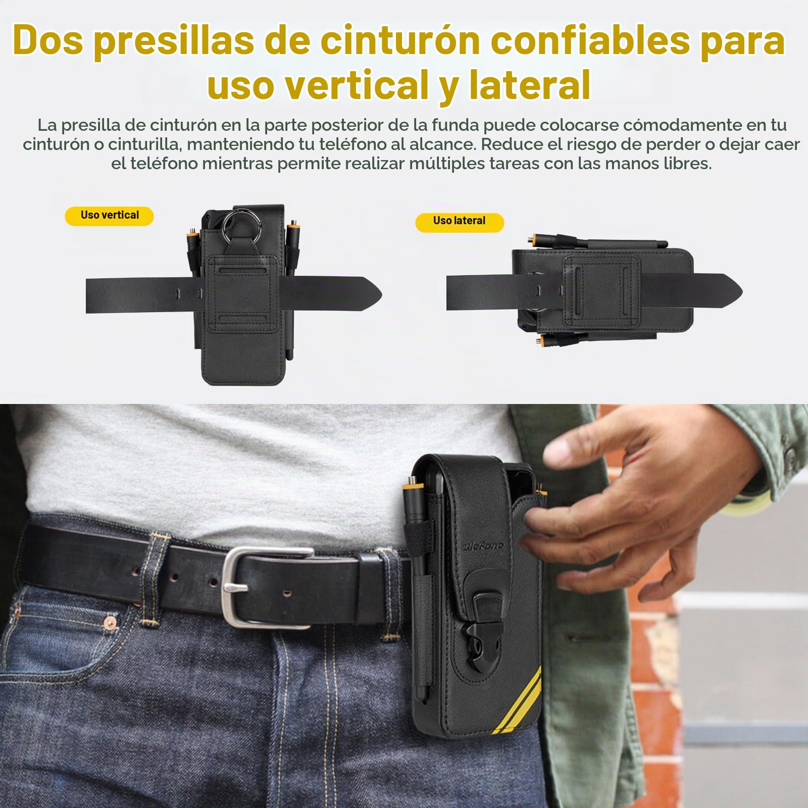 Funda versátil para móvil Ulefone Armor, Compatible con el Ulefone Armor 26 Ultra y Otros teléfonos Inteligentes Ulefone Armor para Exteriores.