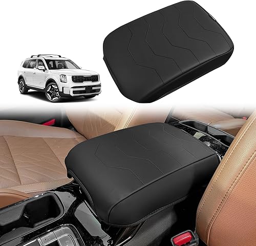 Miniatura 31 de Muslogy Funda para reposabrazos de consola central compatible con Chevy Silverado/Tahoe y GMC Sierra/Yukon 2007-2013, cojín para reposabrazos