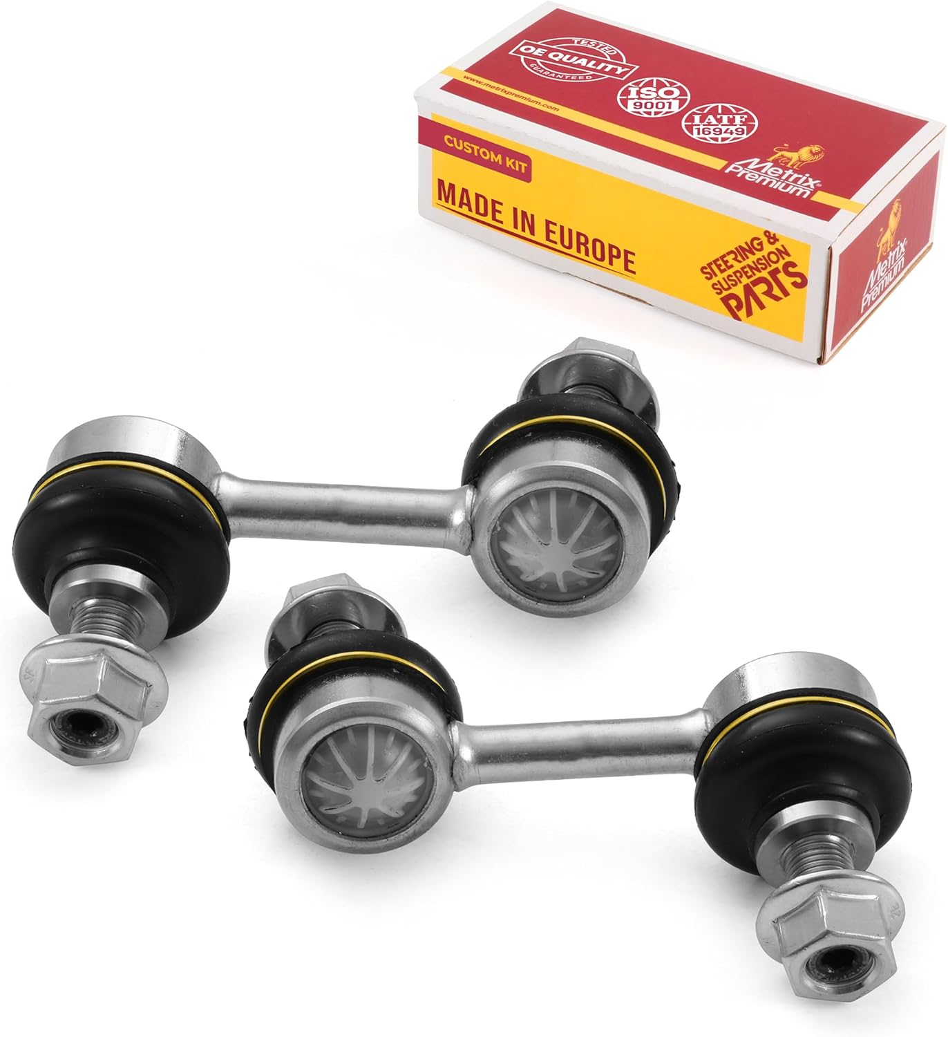 Metrix Premium Chassis Parts - Front Left & Right Sway Bar Stabilizer End Link Kit Fits 2007-2014 Acura TL, Replacement K750093, K750092, Made in Europe