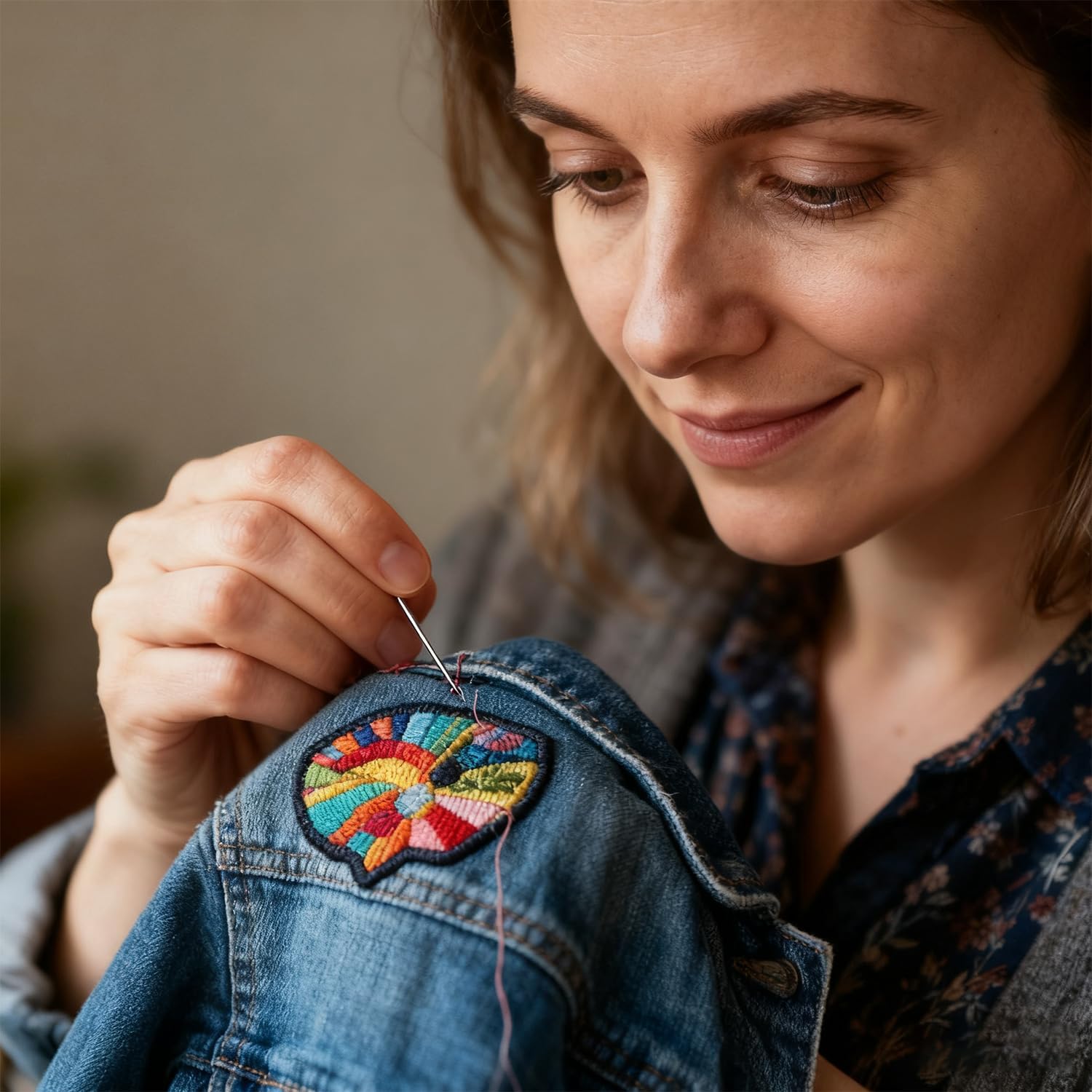 Big Eye Steel Sewing Needles Kit, Stainless Steel Needles for Hand Sewing, 37PCS Sewing Needles, Needle Threaders, Threads and Thimbles - Image 7