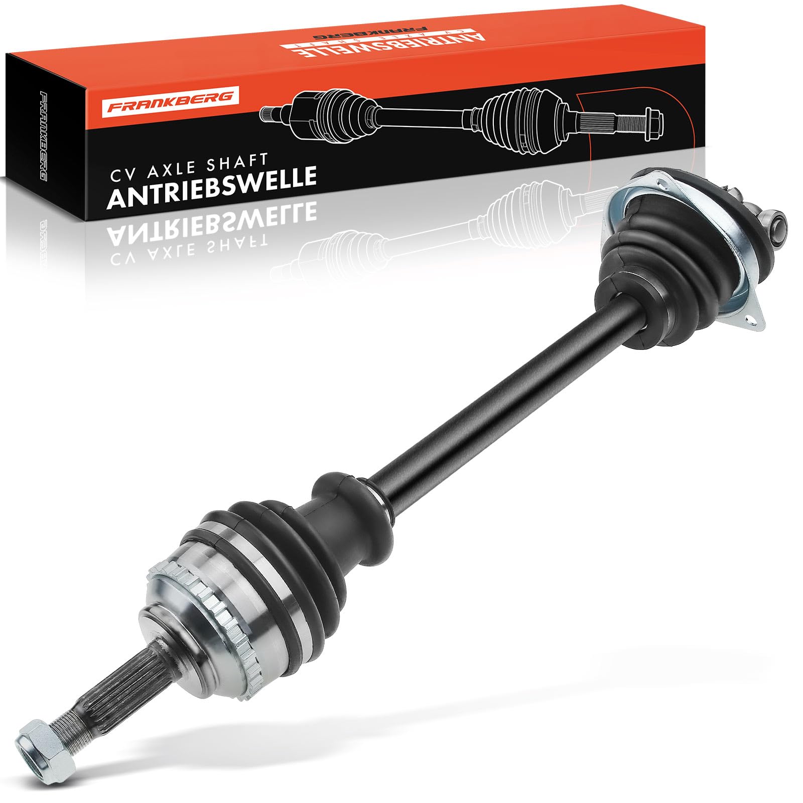 Frankberg Eje motriz Eje de transmisión Caja de cambios manual Eje delantero Izquierda con ABS-Ring Compatible con Clio II BB CB Kangoo KC0/1 Replace# 7700115011