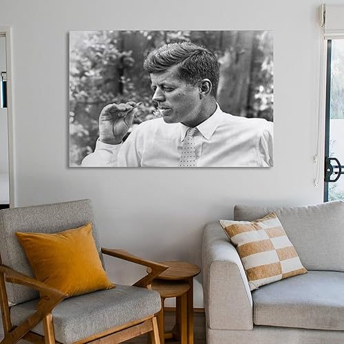 Miniatura 6 de John F Kennedy JFK - Pósteres presidenciales para fumar marihuana en lienzo, pintura para decoración de pared, obra de arte, arte para decoración