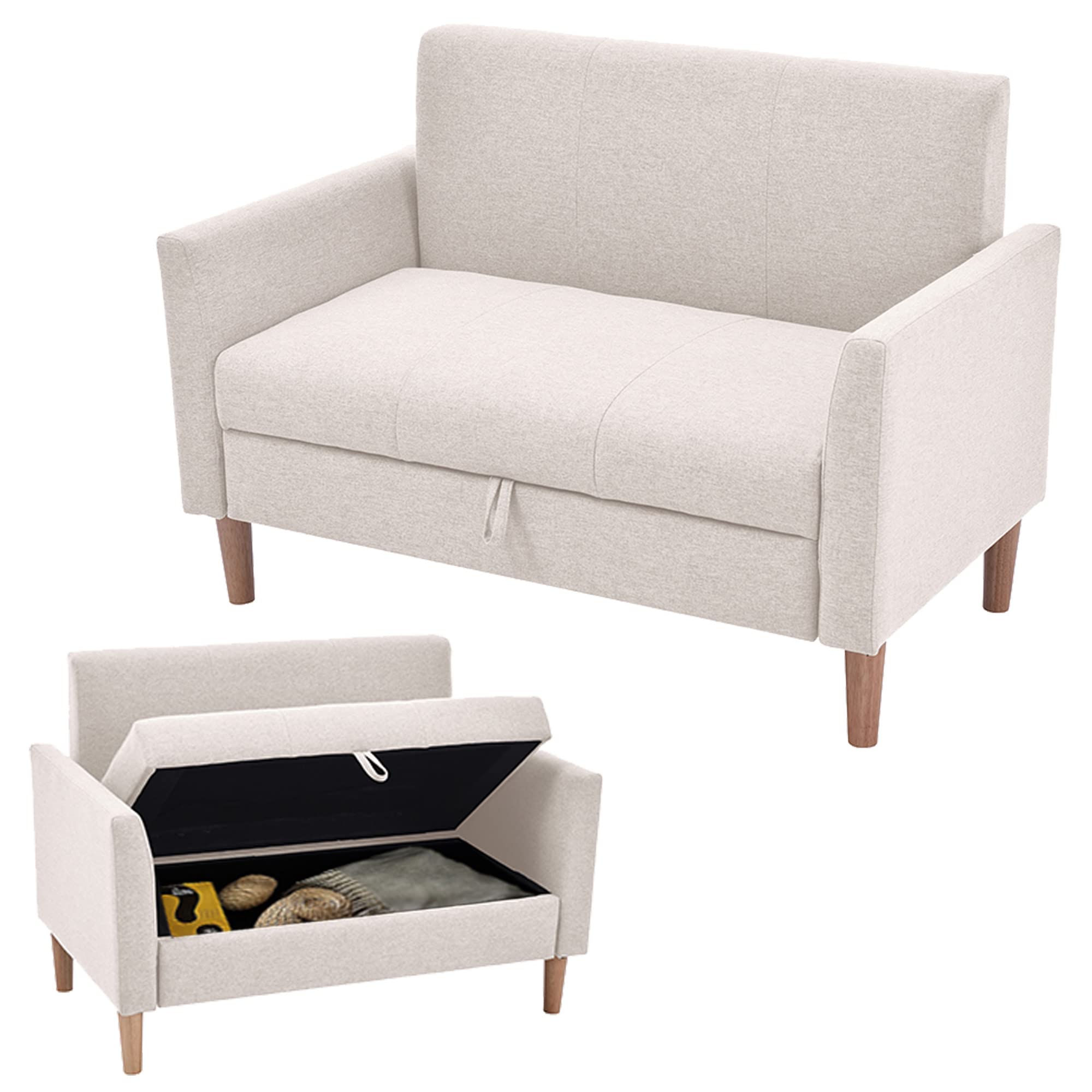 Simpolu 二人がけソファー Simpolu ソファー ソファ 2人掛け 収納付き