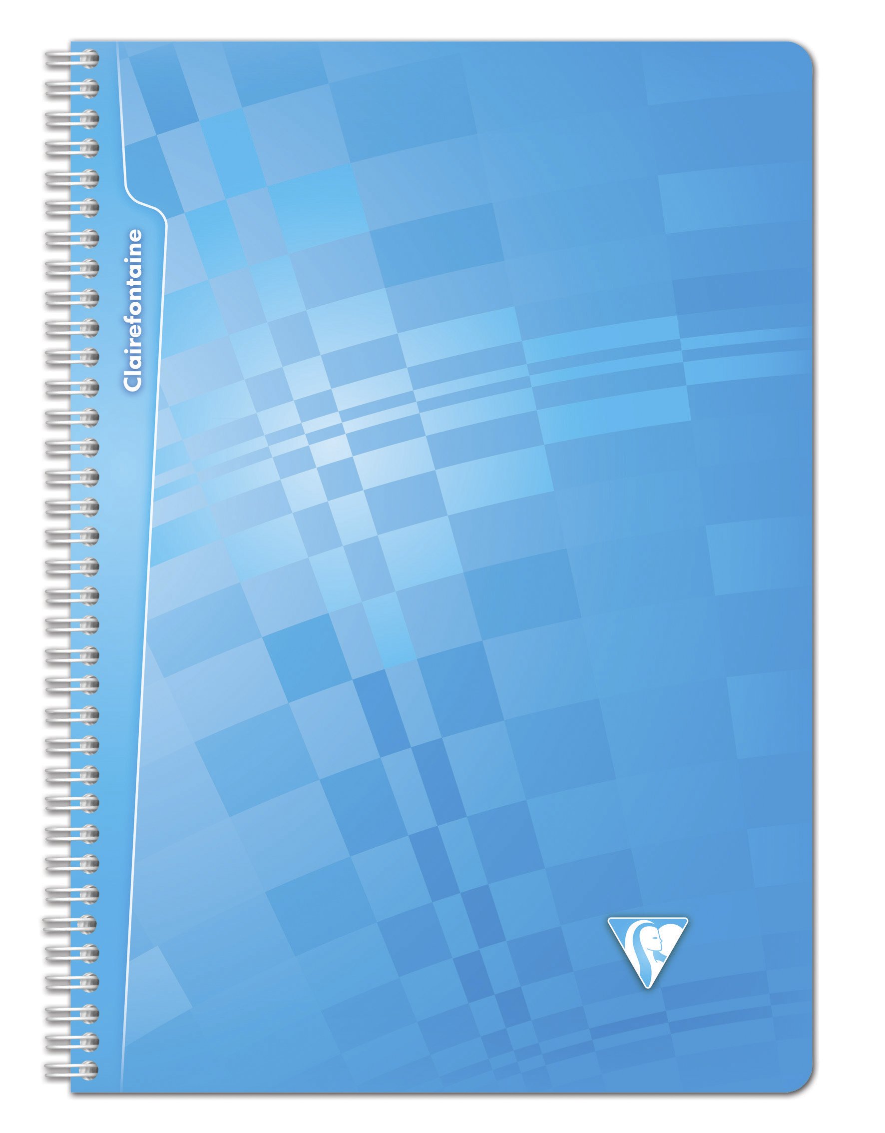 Clairefontaine 208142C zeszyt spiralny A4, okładka PP, w kratkę, 50 arkuszy