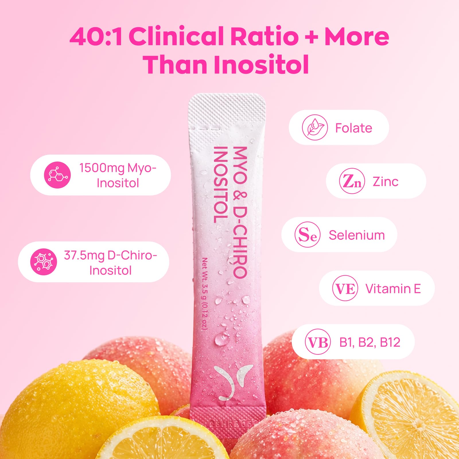 Gynable Myo-Inositol & D-Chiro Inositol Supplement for Women 40:1 Powder — Amazon image 5