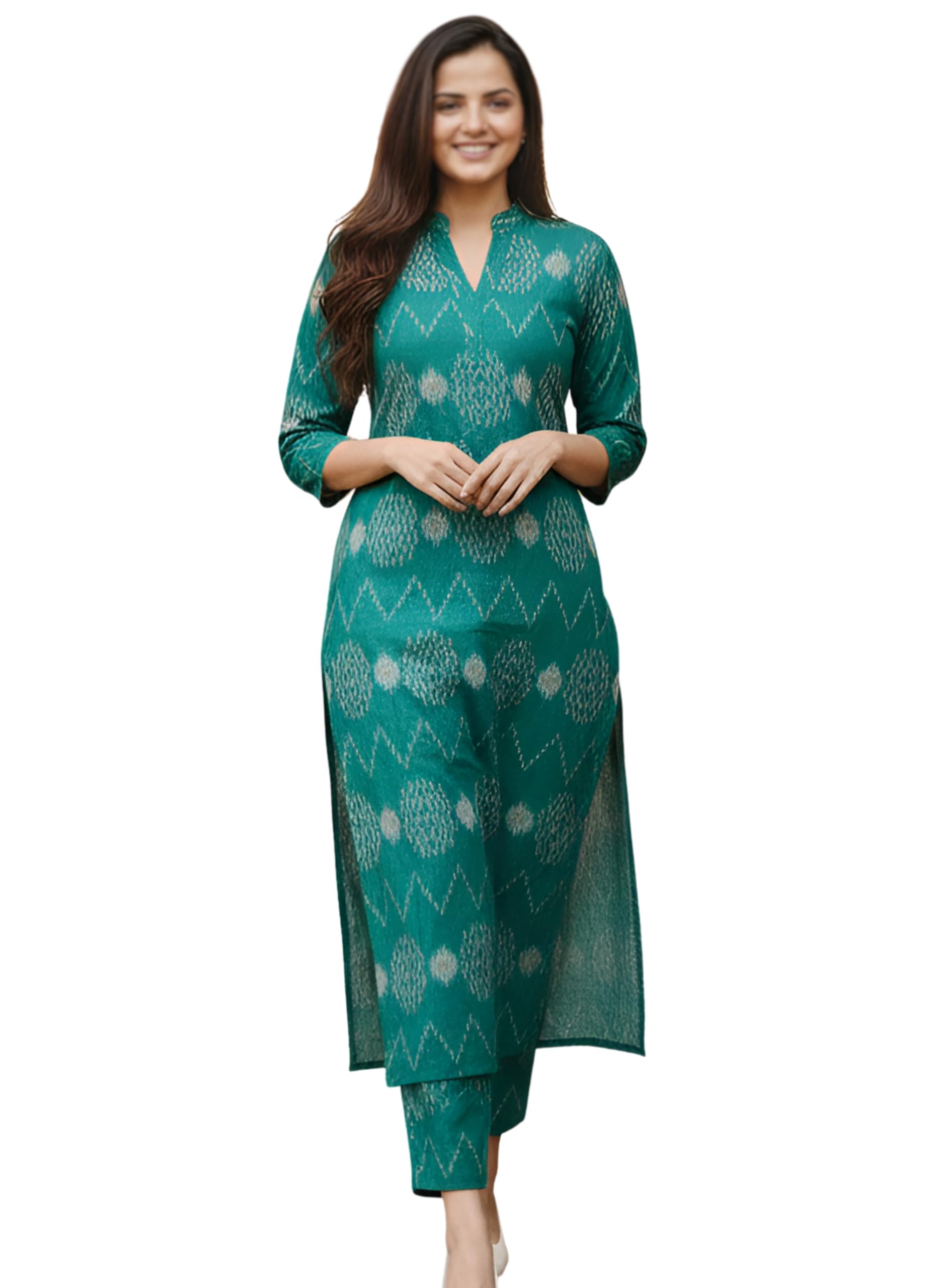 Kurta Sets for Woman | Co ord Set for Women Stylish | Sleeveless Printed Kurtis | Dress for Woman | Comfortable Outfit for Office Look | Daily Summer Travel & Festive Dress