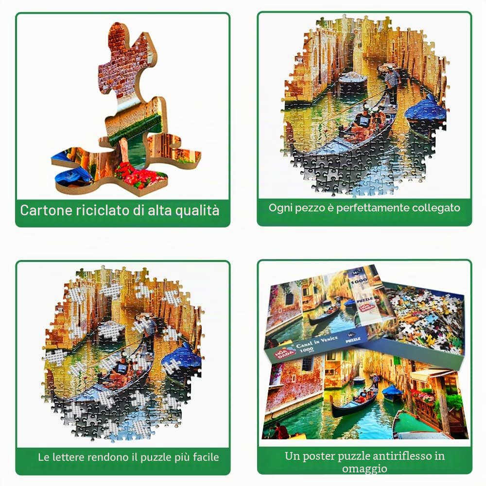 Puzzle Da 1000 Pezzi A Tema Halloween, 70x50 Cm, In Cartone Riciclato, Atossico, Per Adulti E Famiglie, Regalo Originale