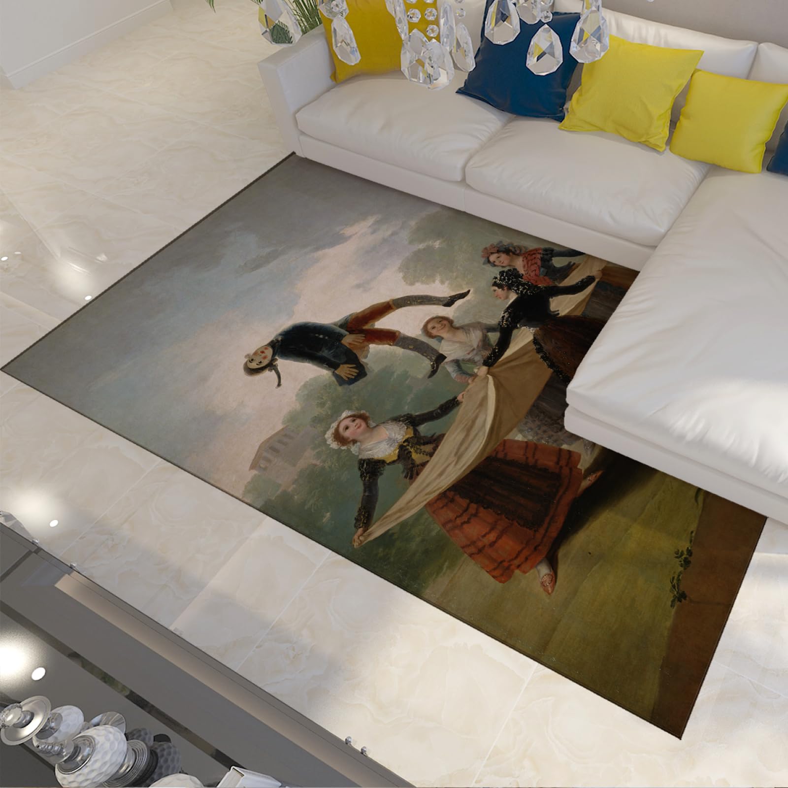 Tapis motif Francisco de Goya impression tapis de sol chambre pépinière 120x180cm