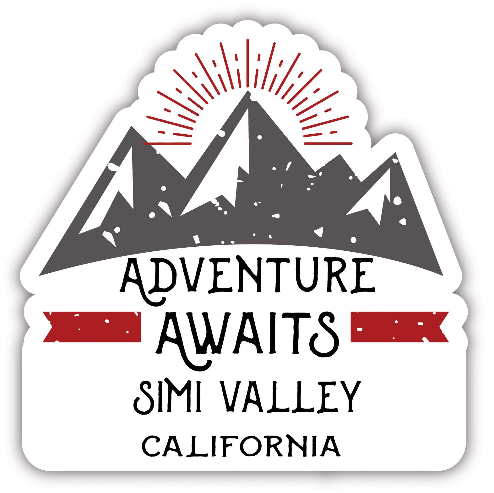 Simi Valley California Souvenir 4 Inch Vinyl Decal Sticker