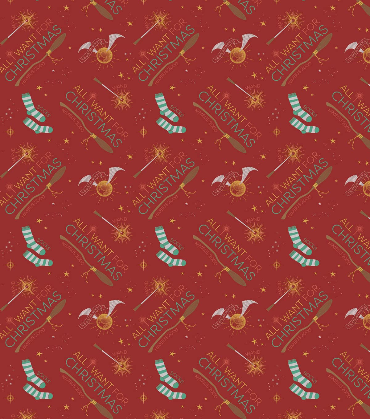 All I Want for Christmas – Harry Potter – Cotton Print Fabric