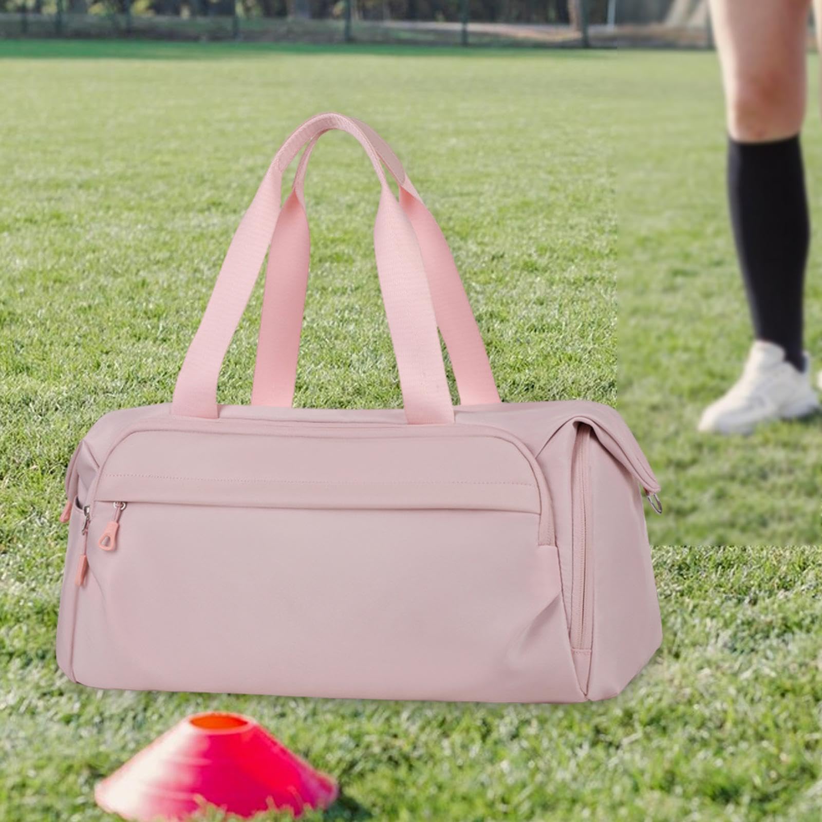 Bolsa de Gimnasio Deportiva con Compartimento para Zapatos Y Bolsillo Impermeable. Bolsa de Deporte Ligera Y Práctica para Gimnasio, Entrenami