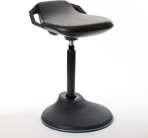 bonVIVO Silla de escritorio de pie Silla ergonómica para escritorios de oficina altos con soporte trasero y asas para postura y equilibrio