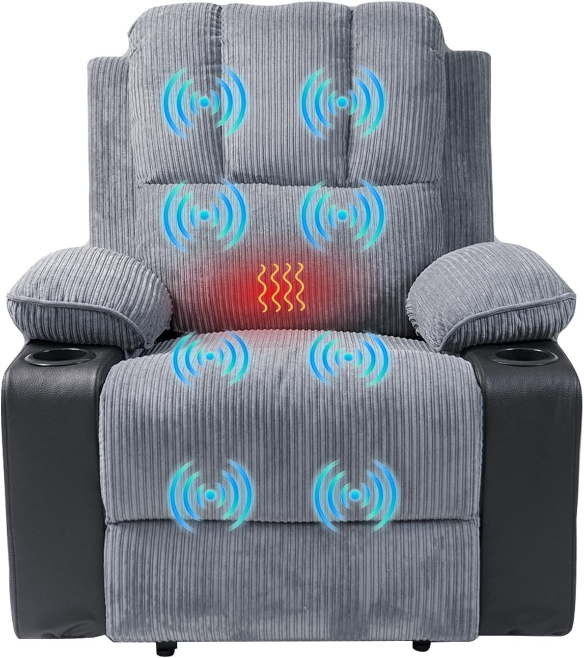 Power Recliner Office Chair with Massage and Heat