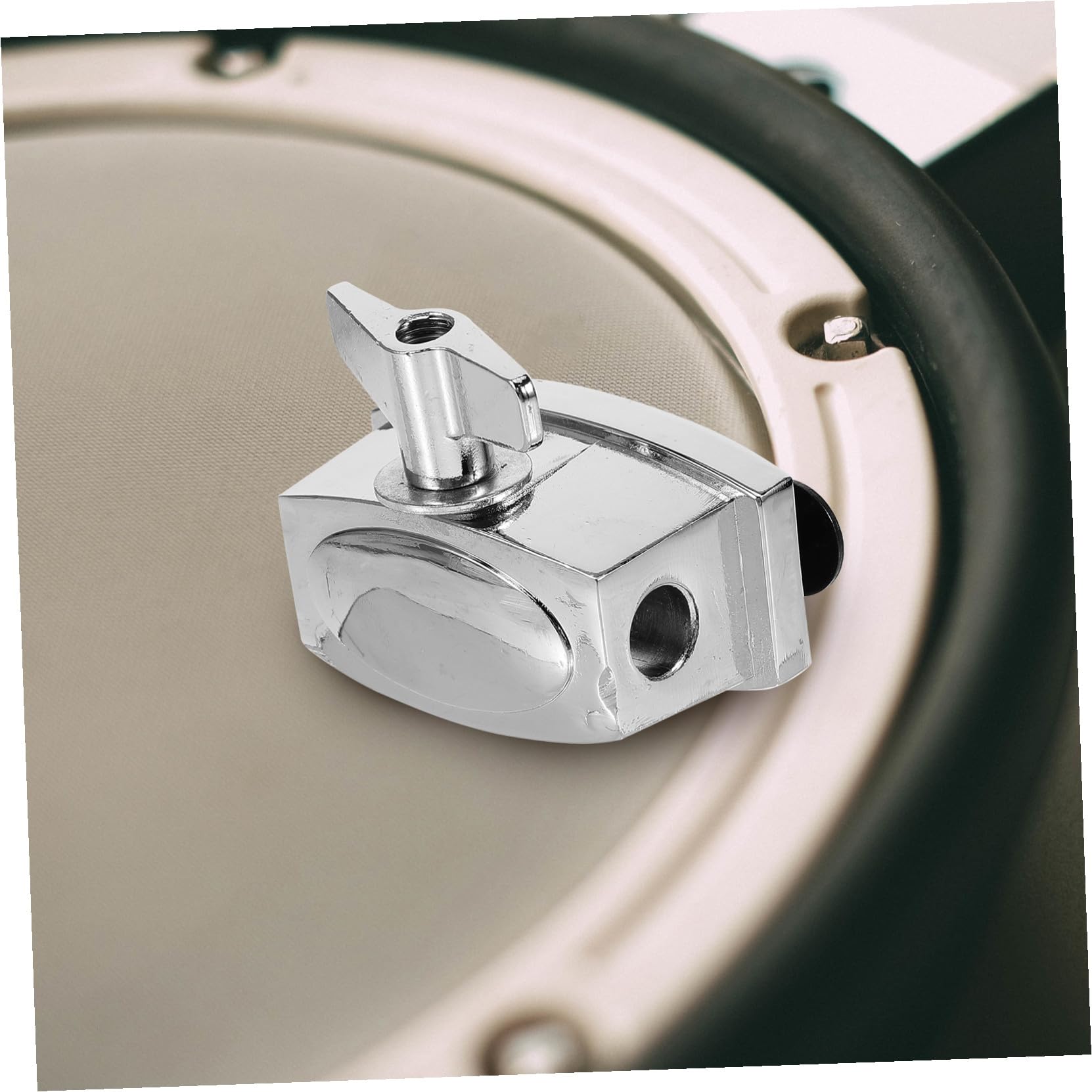 CLISPEED Support de Tom en Alliage Argenté, Pièces et Accessoires pour Batterie, Fixation Remplaçable Offrant un Support Supplémentaire, pour Usage Musical