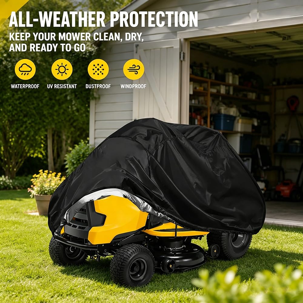 Funda para Cortacésped para Efco Tuareg 92 4WD 2015-pr 36", Cubierta Impermeable Oxford para Cortacésped De Equitación Al Aire Libre