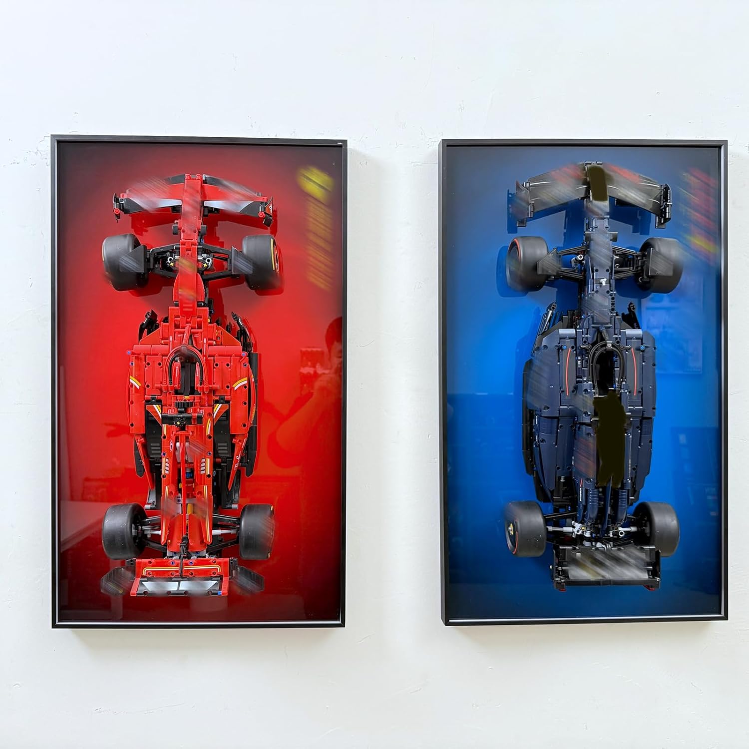 WETCEAOM Display Wallboard Compatible with Lego Technic Ferrari SF-24 42207 Display Frame, Gift Ideas Compatible with Lego Car Wall Mount Display Frame Lover, 19.7X 31.5in (Model not Included!)