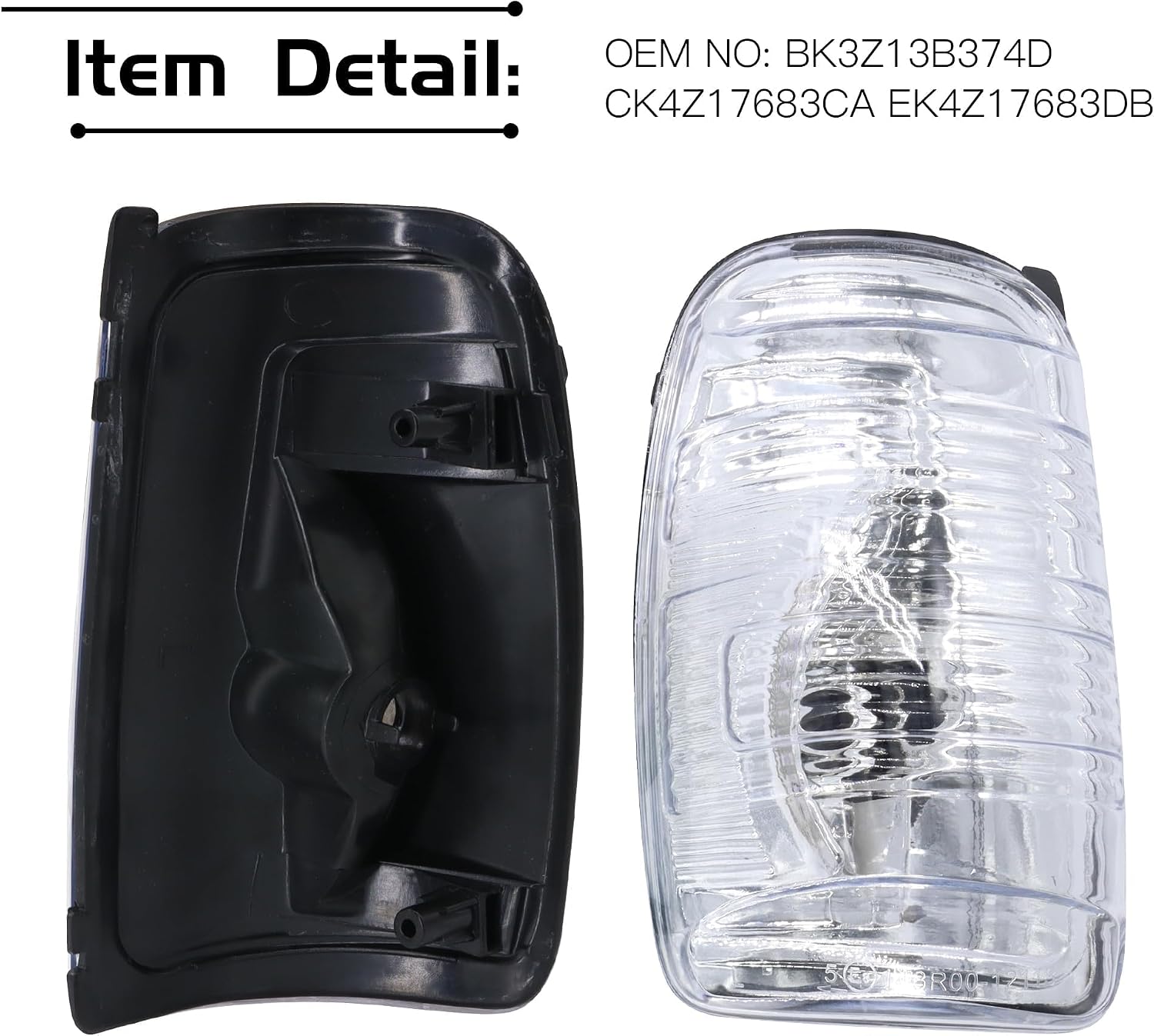 HiSport BK31-13B382-AB Driver Side Mirror Turn Signal Lamp Compatible with Ford Transit T150 T250 T350 2015 2016 2017 2018 2019 2020 2021 2022