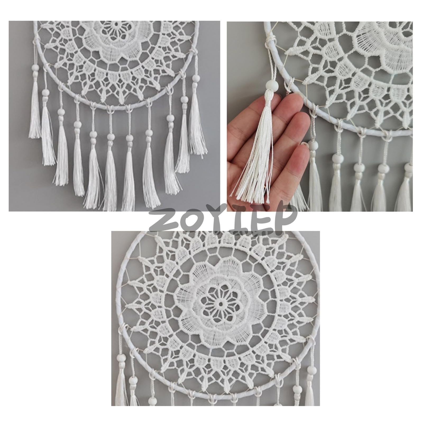 ADOTBLOB Acchiappasogni in stile bohémien, con albero della vita, realizzato a mano, in macramè, da appendere alla parete, per ragazze, feste di nozze, asilo, bar, casa, camera da letto, decorazione