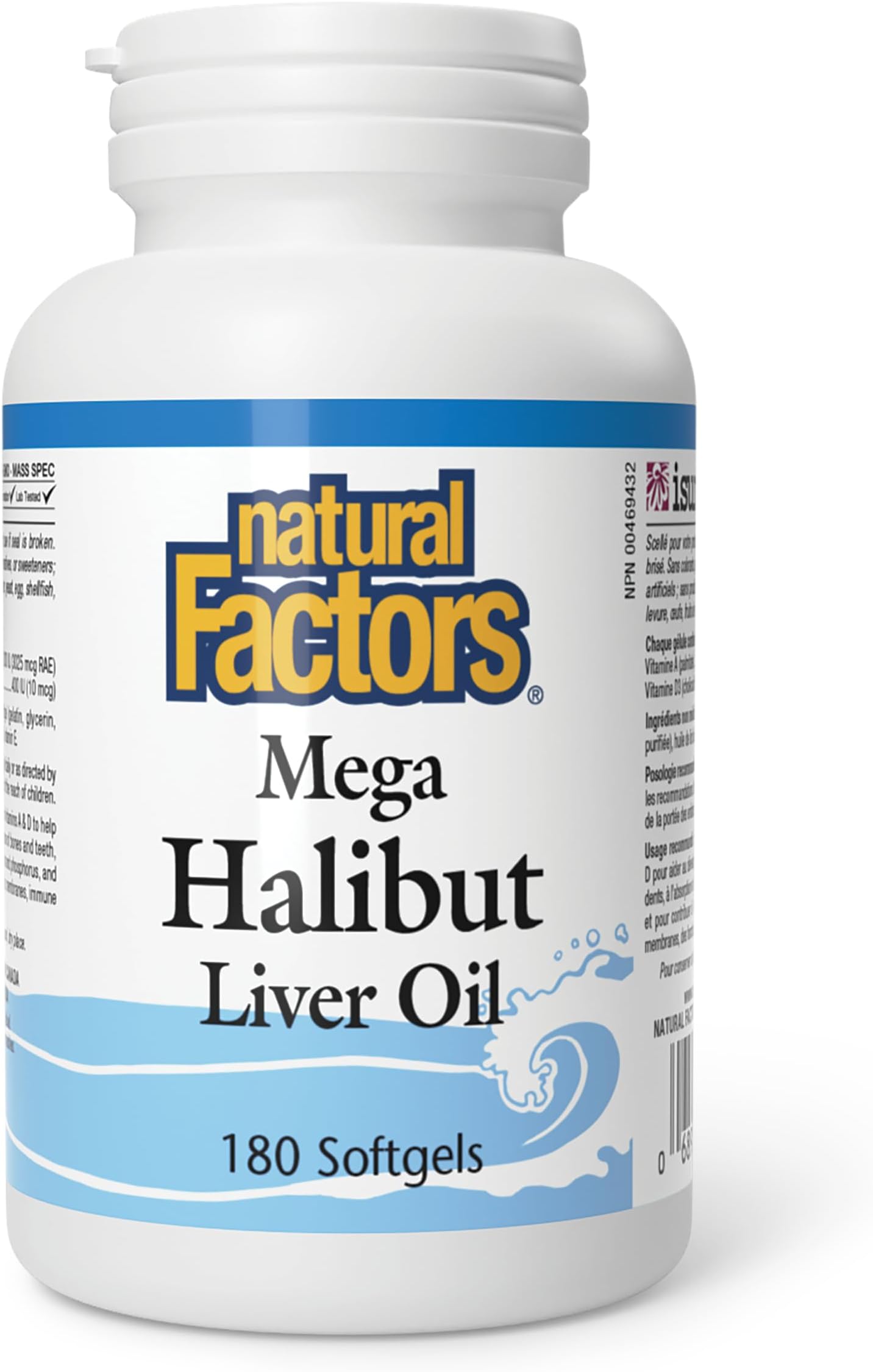 Mega Halibut Liver Oil, 180 CT