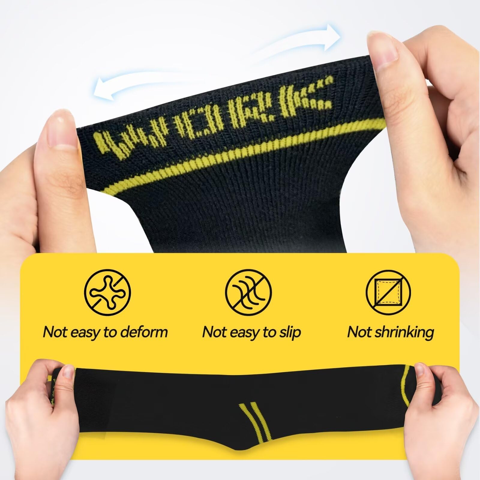 TUUHAW Calze da Lavoro Uomo 10 Paia Lunghe Calzini Uomo Donna Invernali Cotone Calzini Spugna Sportive Work Socks, OEKO-TEX Standard 100