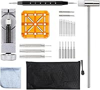 Vista 1 de Herramienta de reparación de pasadores de correa de reloj, kit 59 en 1 con 6 puntas adicionales de repuesto, 30 pasadores de chaveta, juego