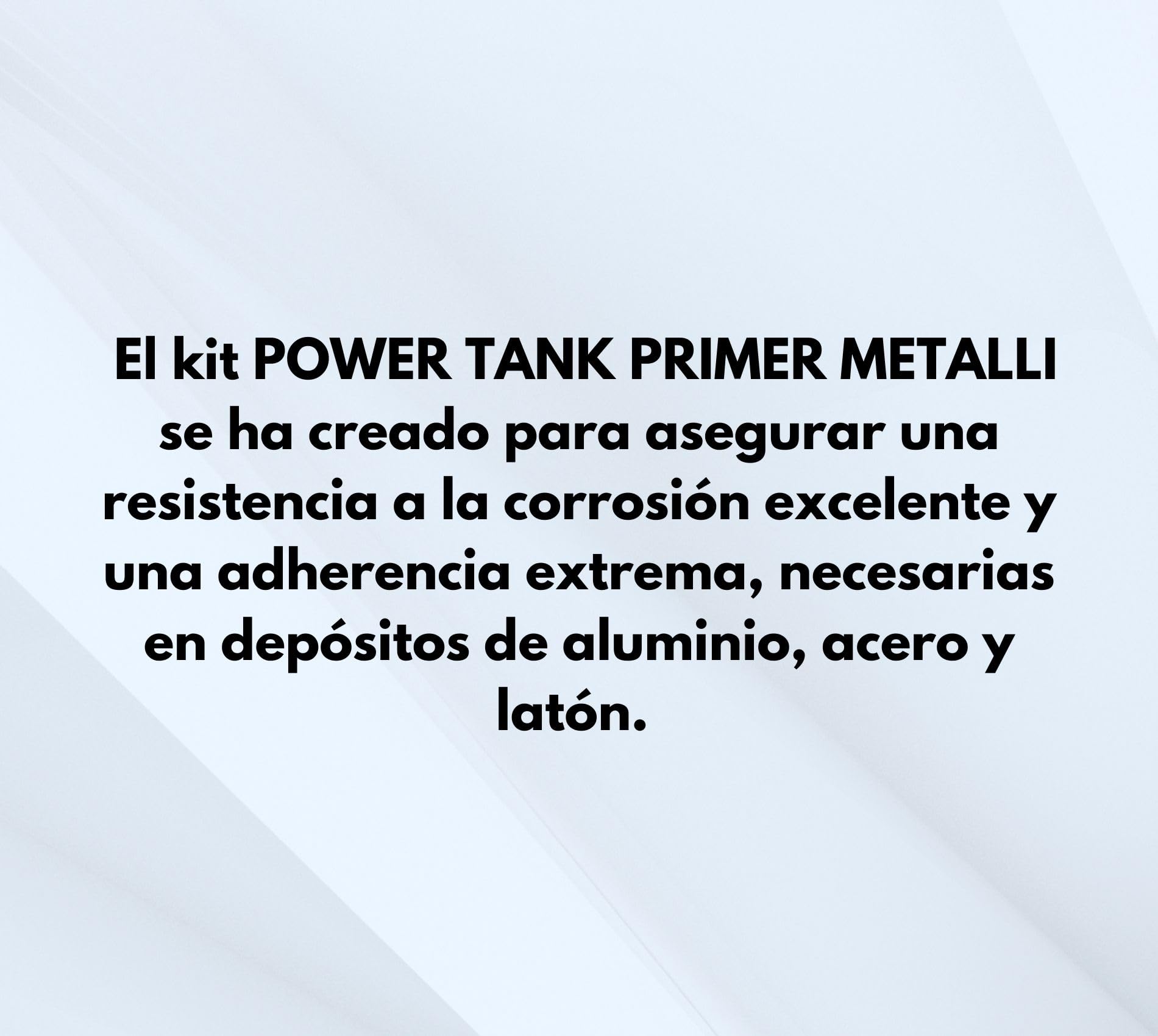 Lux Metal Power Tank Primer Metales Tratamiento Reparador, regenera y Protege Depósitos – Kit Big – 720 Gramos
