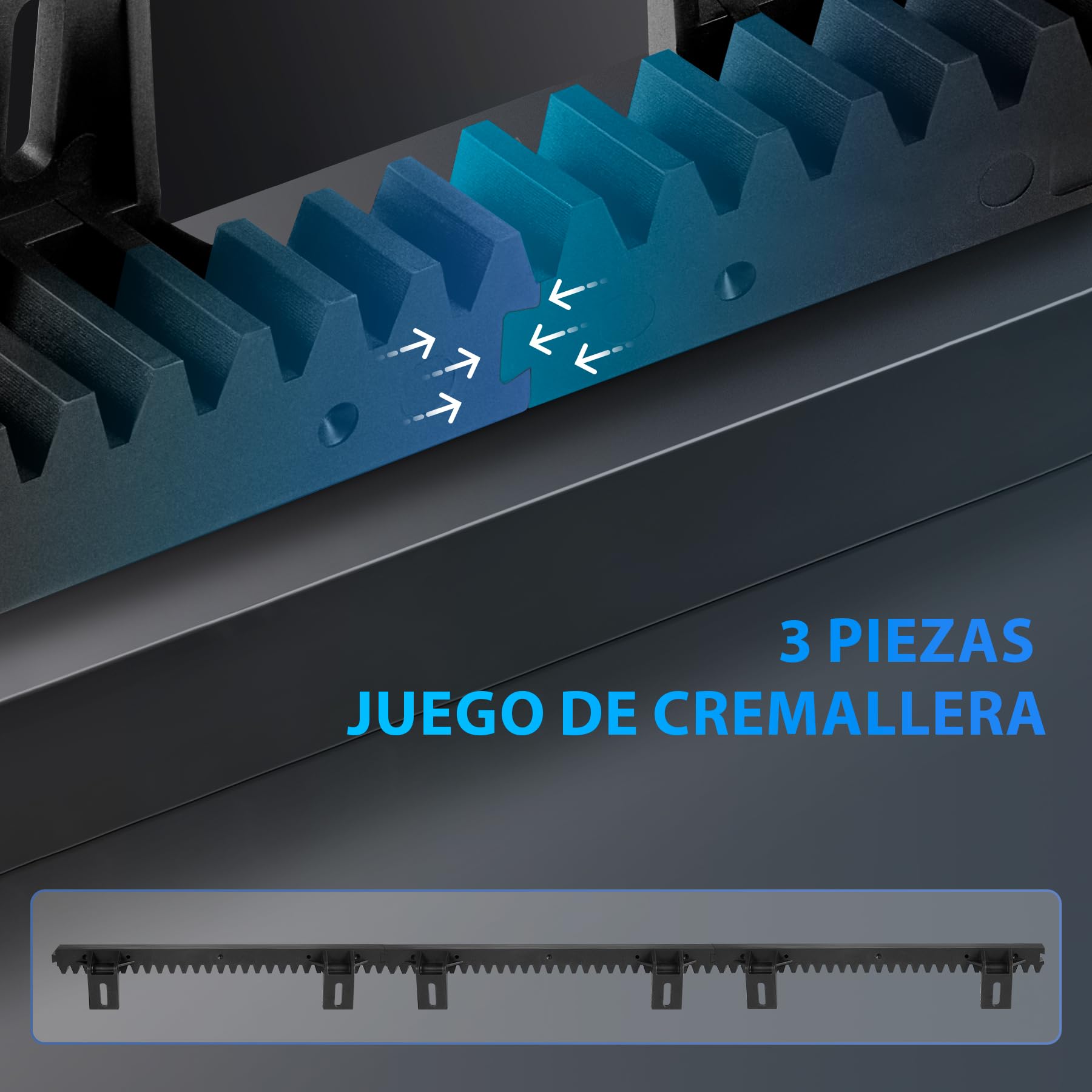 CO-Z 1M Cremallera de Nailon
