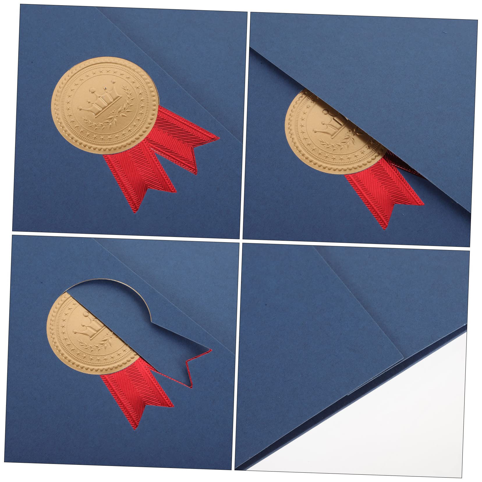 Tofficu 3stücke Zertifikatshülle aus Pappe Dreifach zum Aufbewahren von Urkunden Diplomen Dokumenten oder Fotos Horizontal oder Vertikal Bürobedarf & Schreibwaren