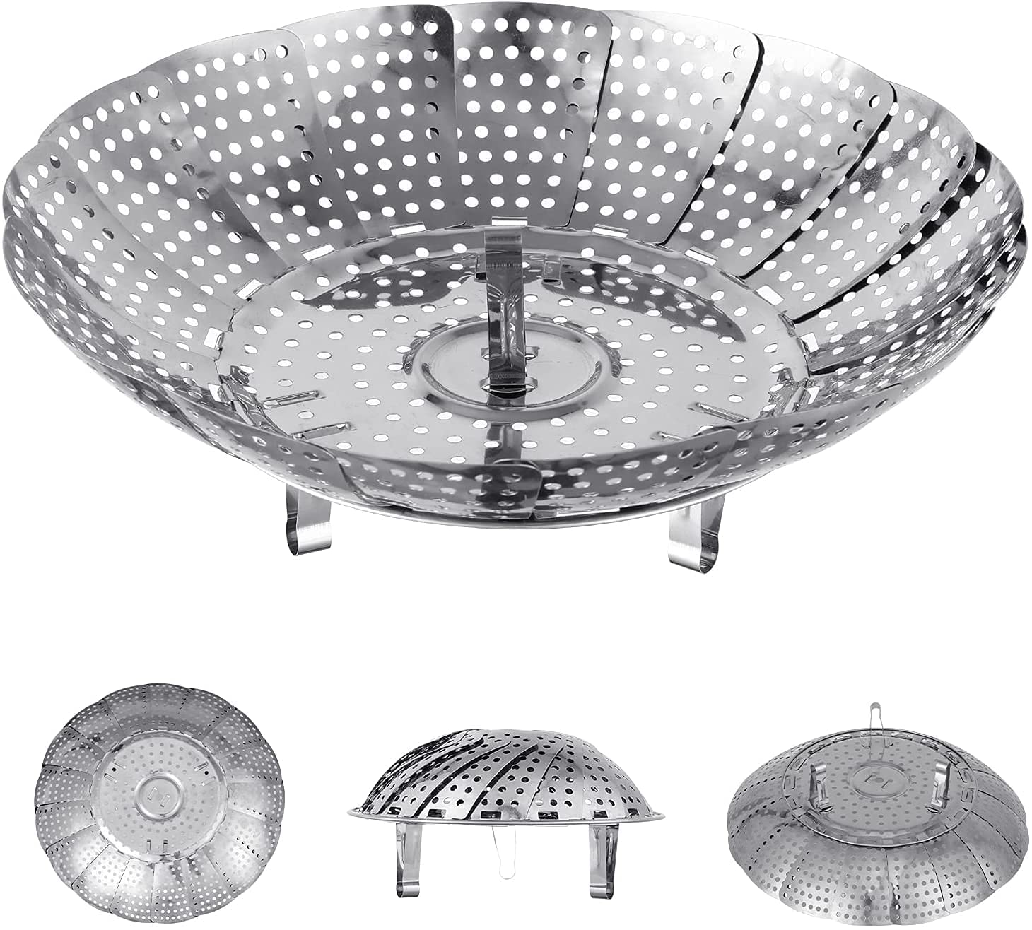 AP & ZP Stainless Steel Steamer Basket Food Steamer Veggie Steamer 2