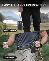 Vista 6 de FM AM SW Back Clip Pocket Radio, Battery Operated Mini Radios, Portable Shortwave Transistor Radio with Emergency LED Flashlight &