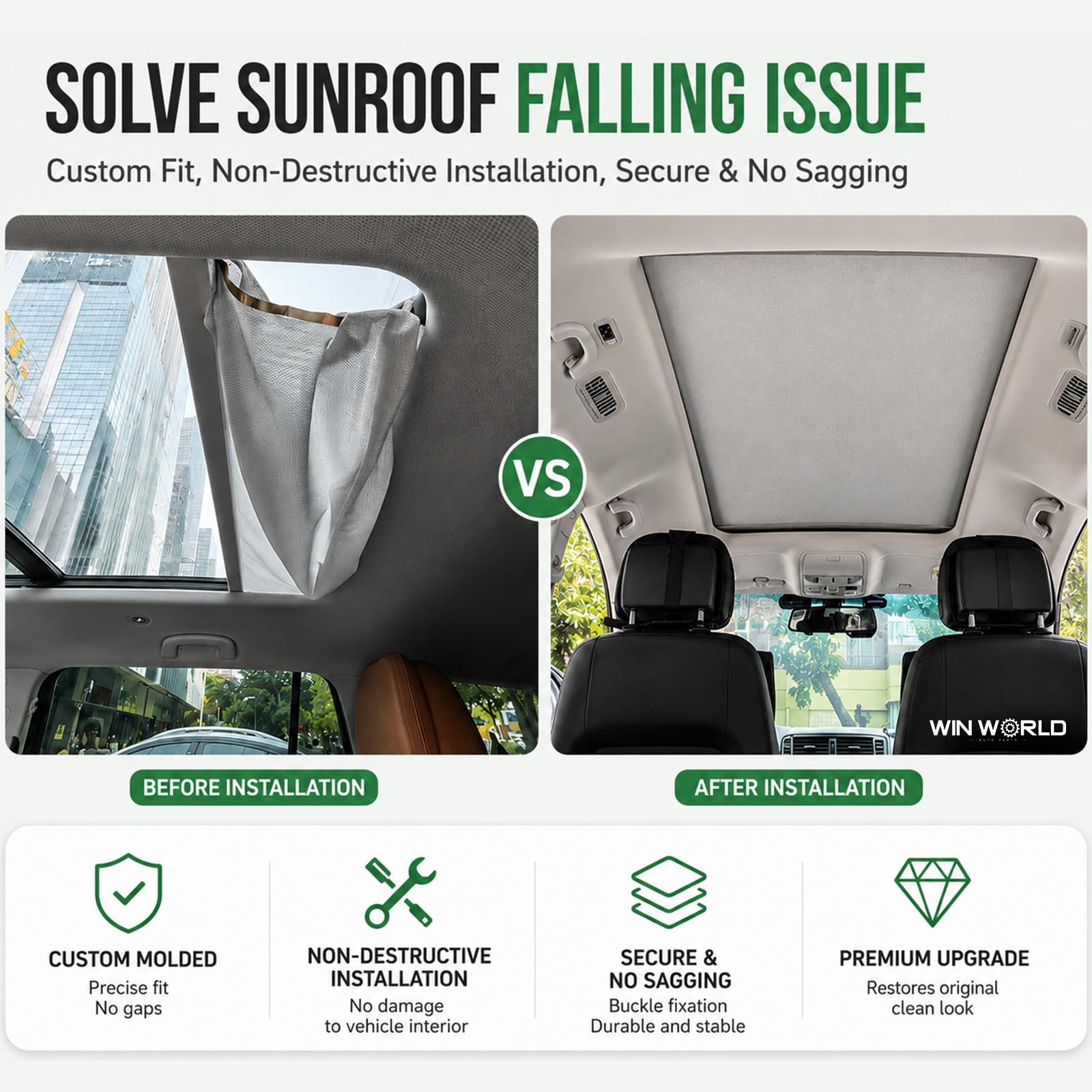 Amazon.com: Sunroof Sunshade Cover Replacement for Lincoln MKZ