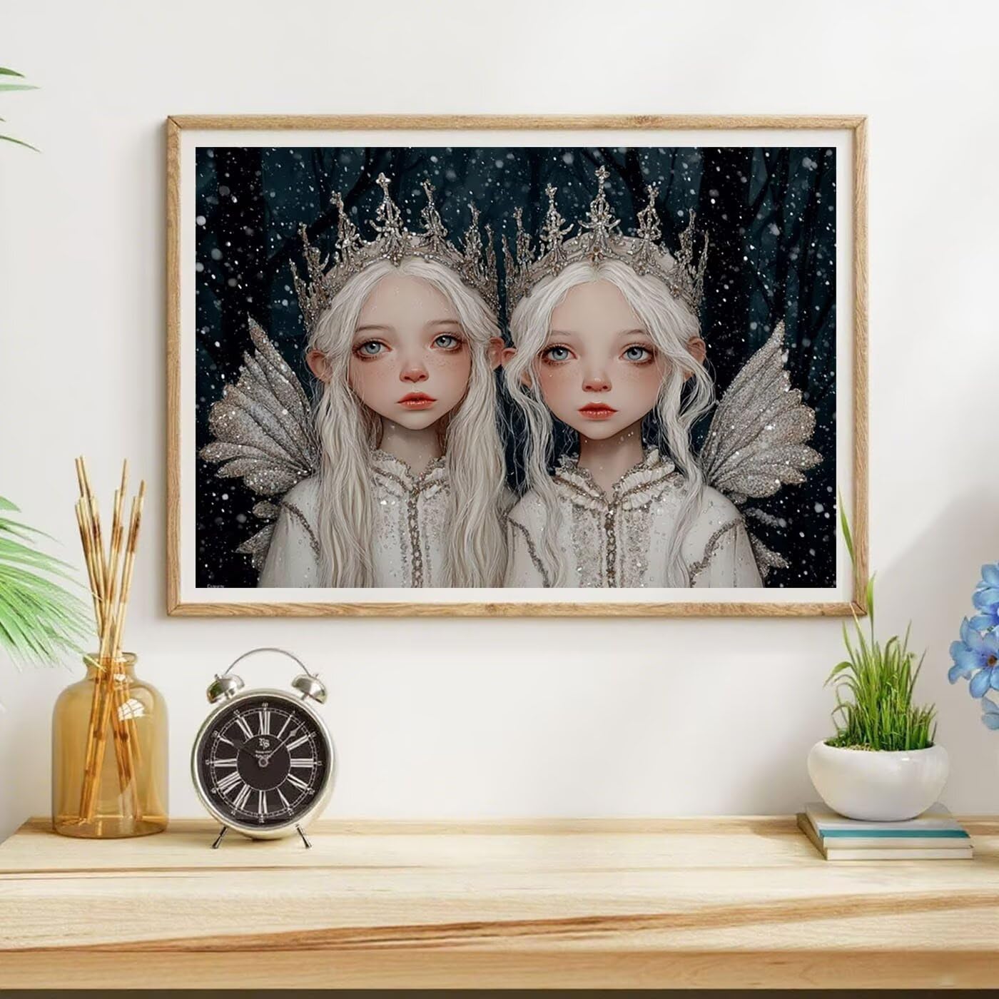 Zestawy do malowania diamentami, anioł, sztuka diamentowa, dla dorosłych, 5D, DIY, dziewczyna, pełne wiercenie, haft krzyżykowy, cekiny, obrazy, sztuka i rzemiosło, obrazy do dekoracji ścian domu, 91