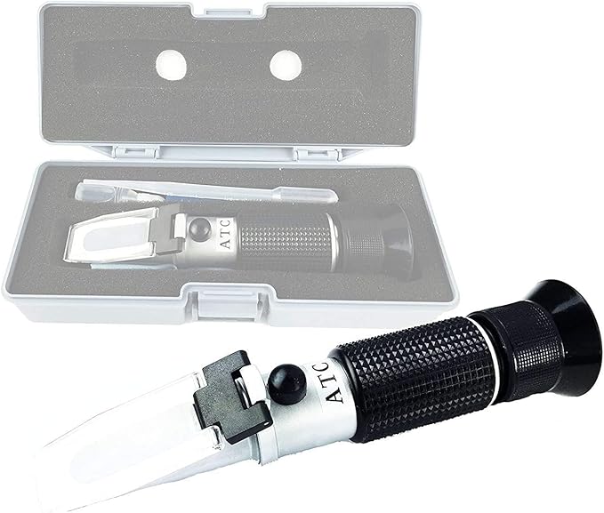 Azzota Antifreeze & Coolant Refractometer for Battery/Antifreeze/Cleaning Fluid,Without ATC