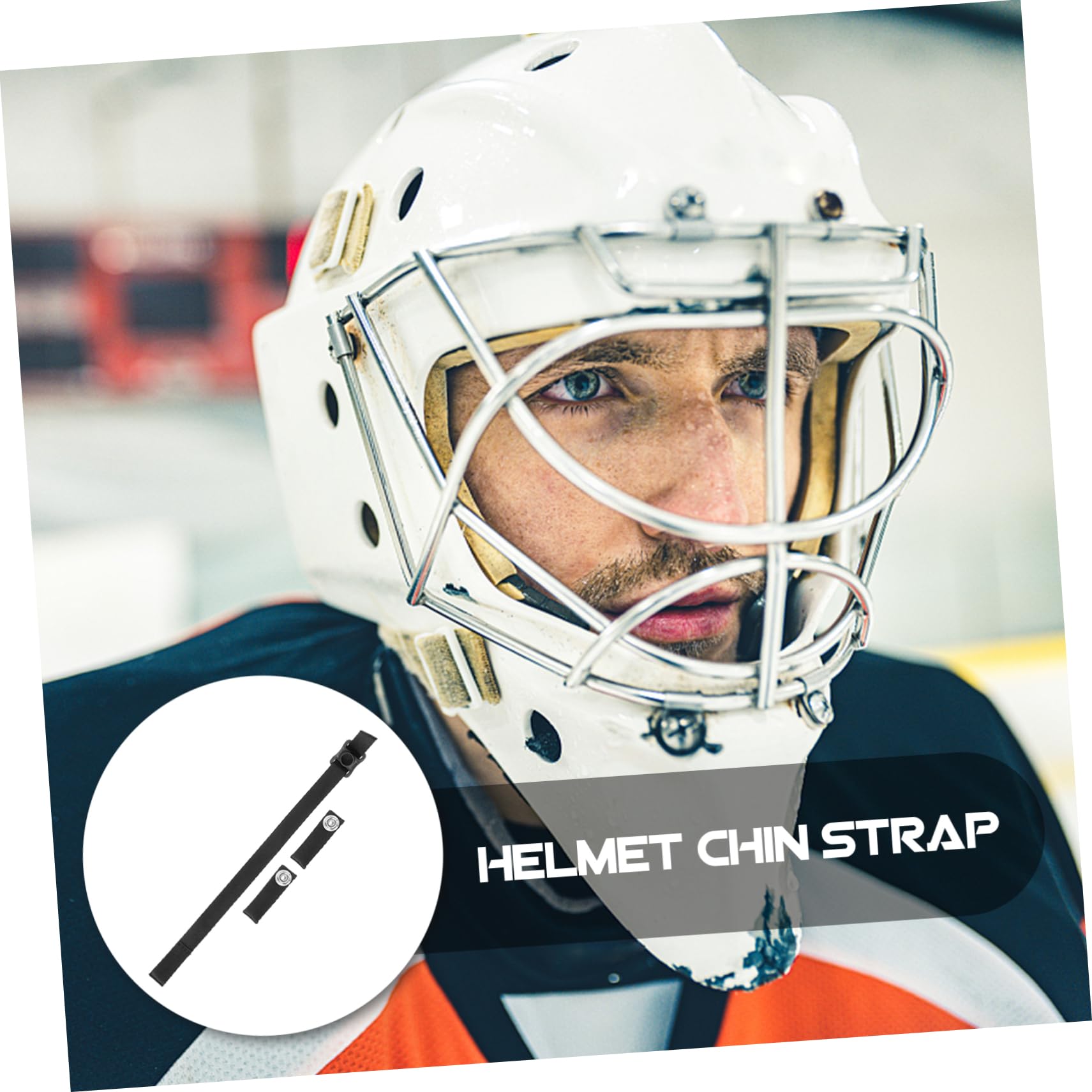 UPKOCH Bucle de Casco de Deportes de Hockey Cascos de Hockey sobre Hielo Protector mentonera Elastica para Casco Deportivo Kit de reparación de Casco de Hockey