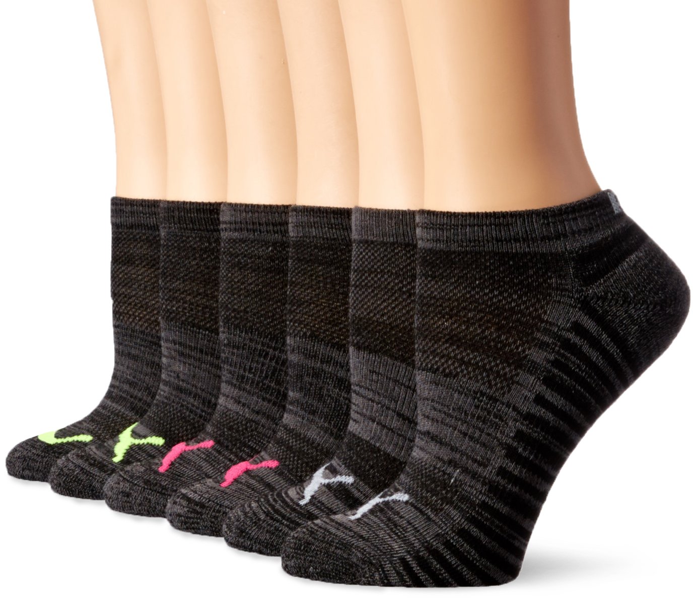 PUMAwomens 6 Pack Low Cut Socks