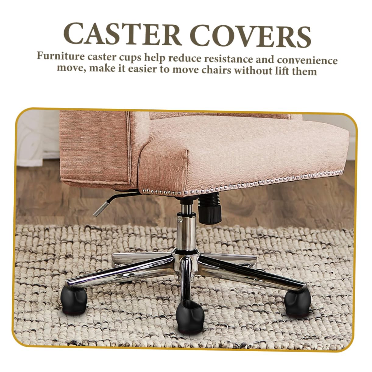 15piezas Cubiertas para Ruedas De Muebles Protector Antideslizante para Patas De Sillas y Mesas Juego para Reducción De y Protección del Suelo